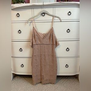 GUESS Blush lace bodycon dress